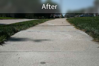 After photo of PolyLevel® concrete sidewalk repair in Montréal